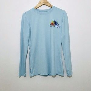 Salt Life SLX Womens Blue UPF 50+ UVAPOR Performance Shirt Size Small